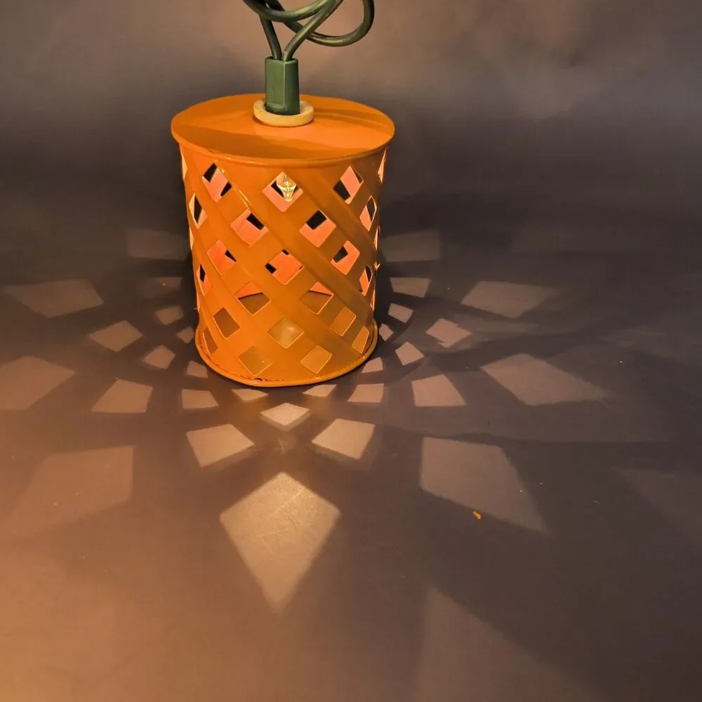 Lot of 10 Metal Lattice String Light Covers for Patio Garden Lights Multicolor